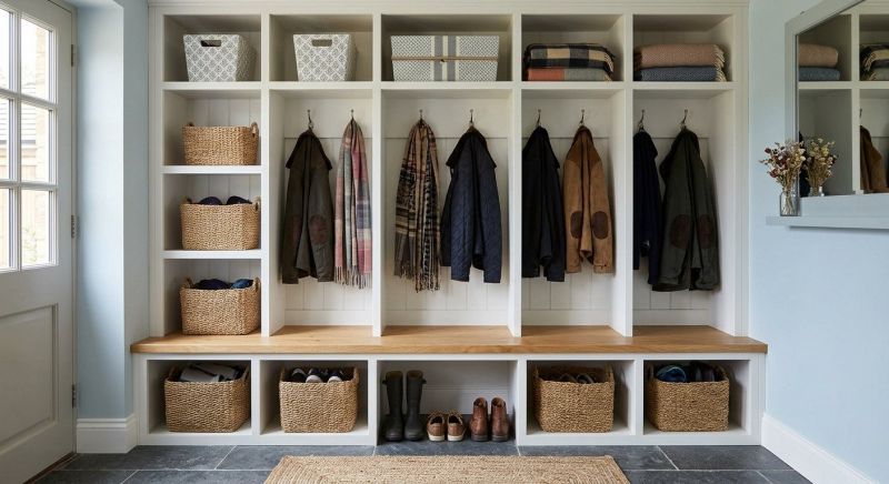 Mudroom Shelving Installation in Winston Salem, NC