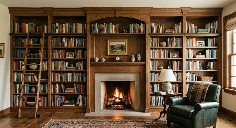 Fireplace Cabinet Installation in Fairfax, VA