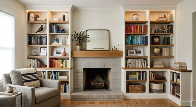 Fireplace Cabinet Installation in Raleigh, NC