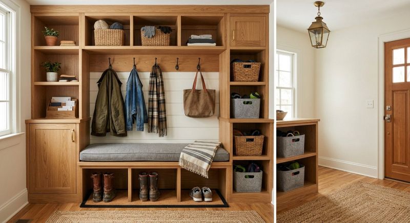 Mudroom Shelving Installation in Fairfax, VA